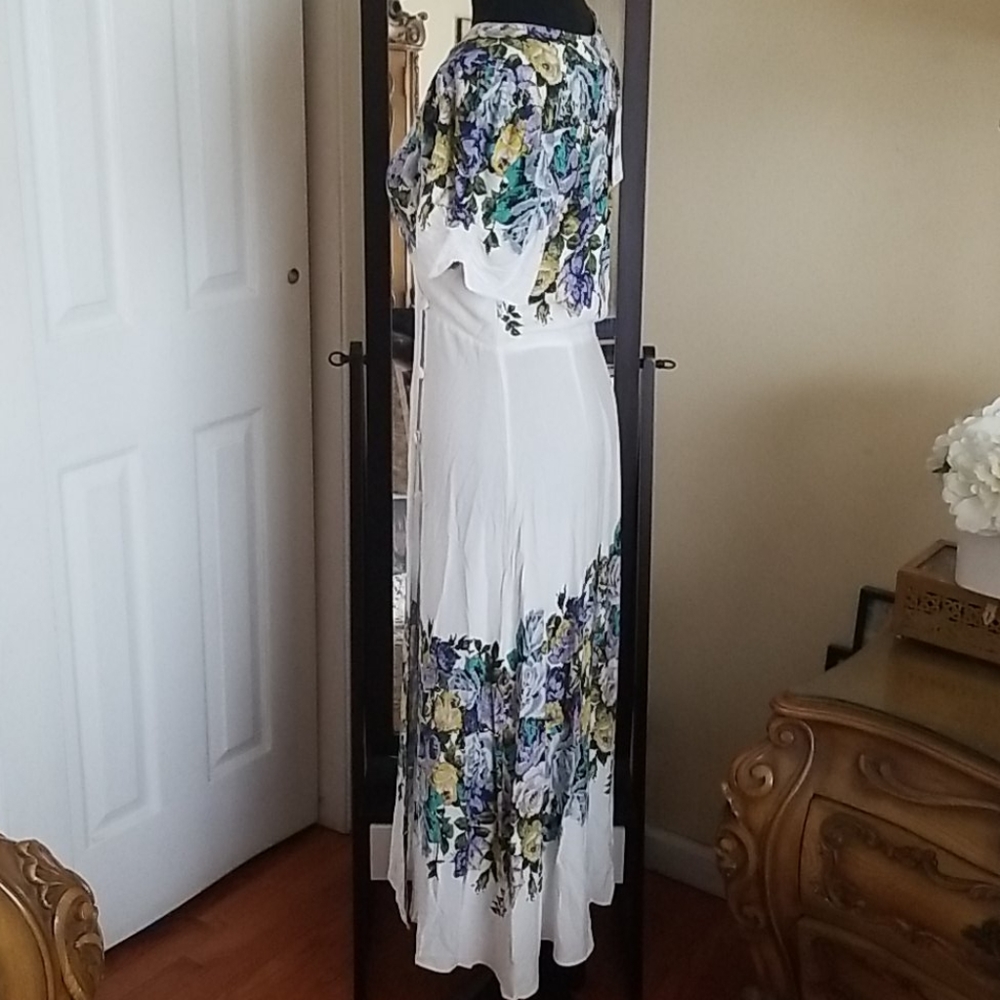 NWT Free People Ivory Floral Dress - Picture 6 of 8
